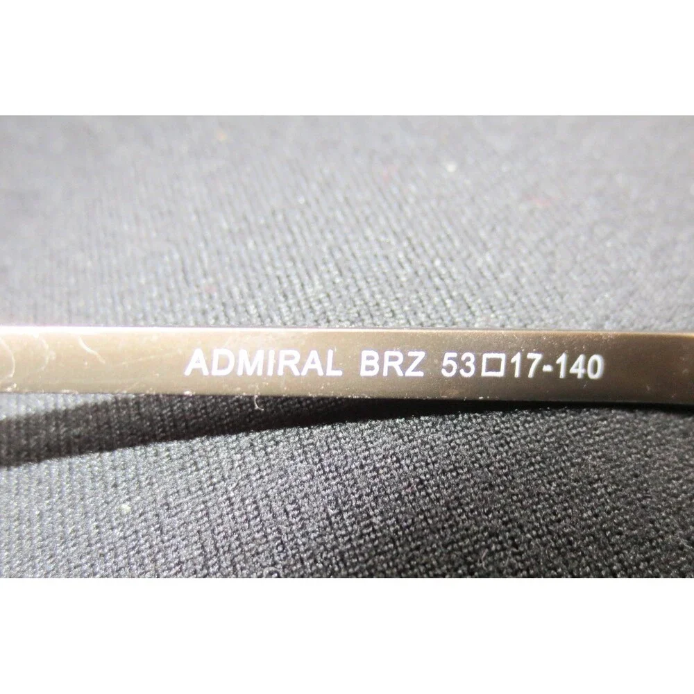 Adolfo Admiral BRZ Bronze Metal Rectangular Eyeglasses Frames 53-17-140 35500